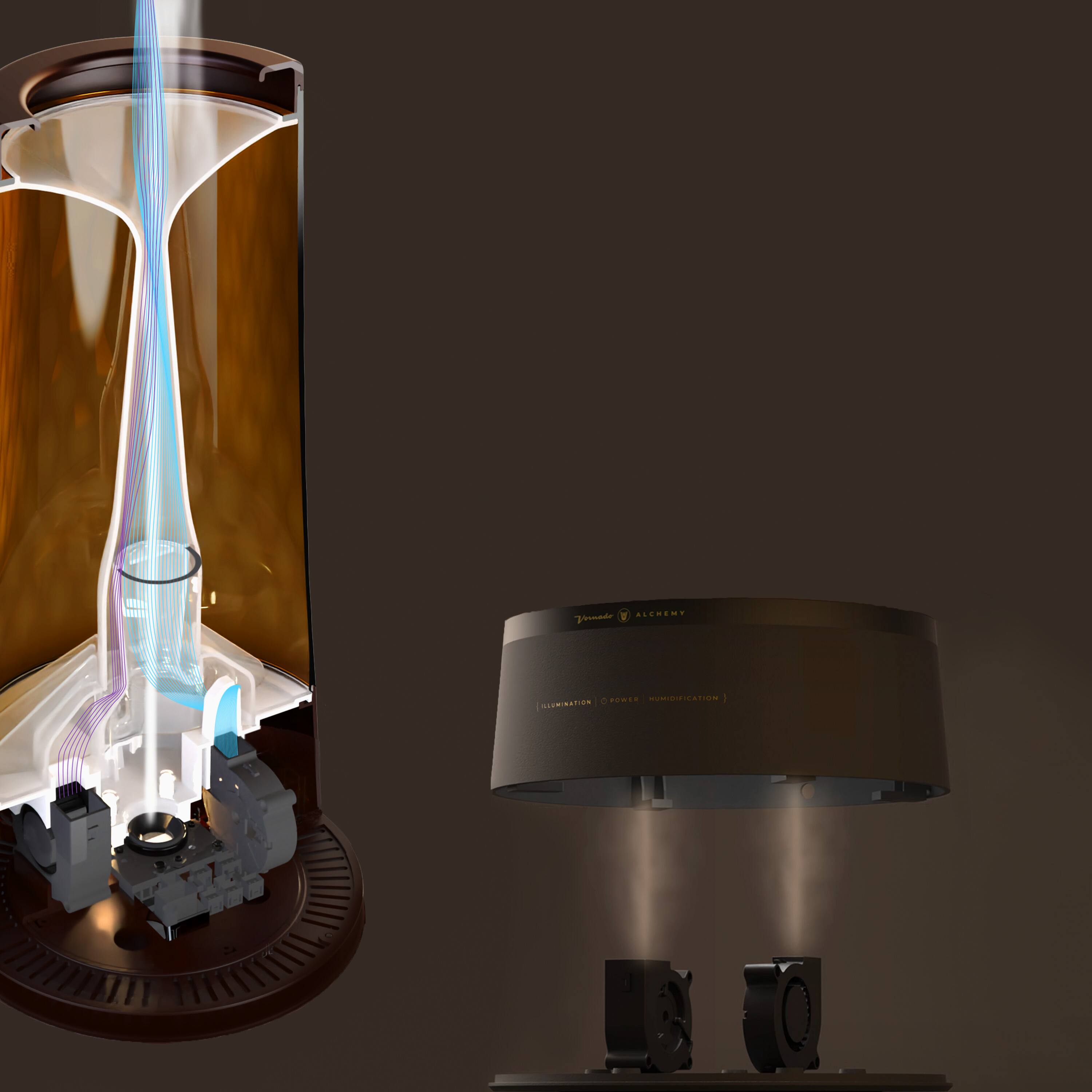 Alt View 13. Vornado - LUCERNA 1 0.5 Gal. Ultrasonic Humidifier - Amber.