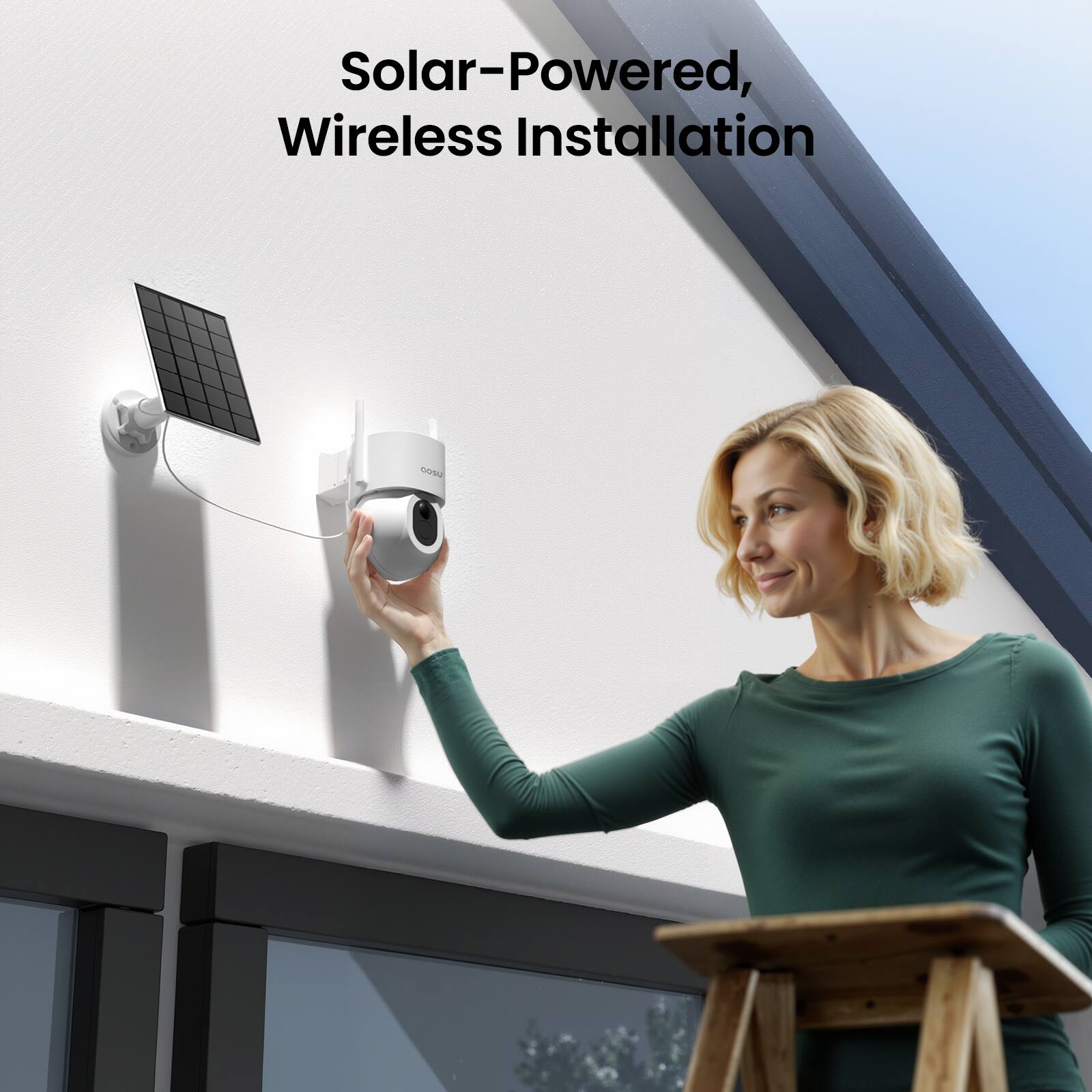Solar-Powered, Wireless Installation