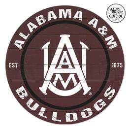 Jardine - Alabama A&M Bulldogs 20'' x 20'' Indoor/Outdoor Team Color Circle Sign - Maroon