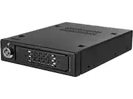 Front. Icy Dock - ICY DOCK MB601VK-B 2.5" U.2 NVMe SSD Mobile Rack For External 3.5" Drive Bay.