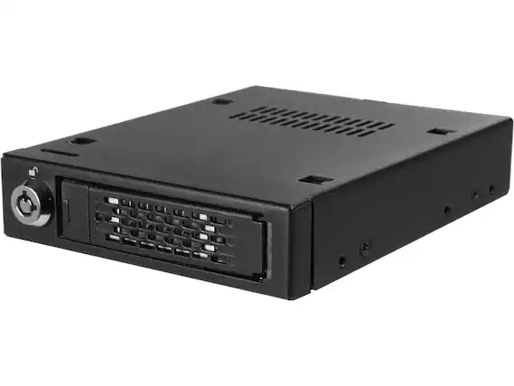 Front. Icy Dock - ICY DOCK MB601VK-B 2.5" U.2 NVMe SSD Mobile Rack For External 3.5" Drive Bay.
