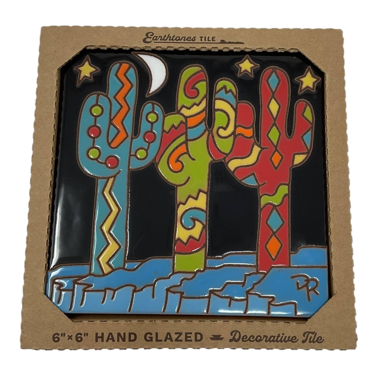 Earthtones TILE  
6" x 6" HAND GLAZED Decorative Tile