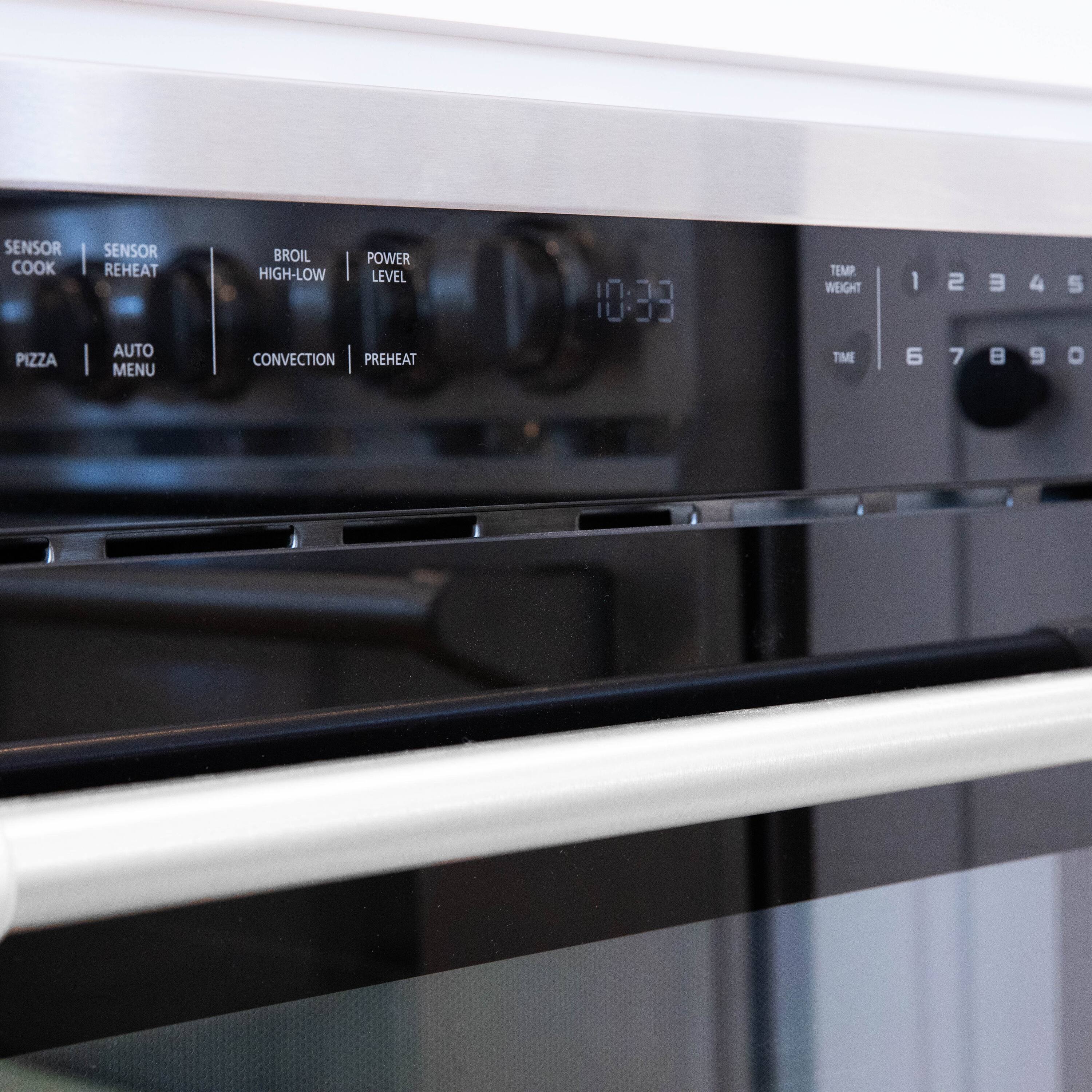 Alt View 20. ZLINE - 24" Convection Microwave Oven with Speed Cook - Stainless steel.