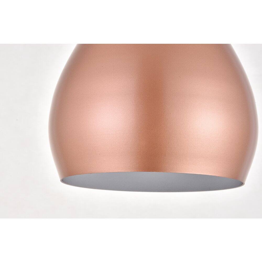 Alt View 1. Living District - Nora 3 Light Honey Gold Pendant - Honey Gold.