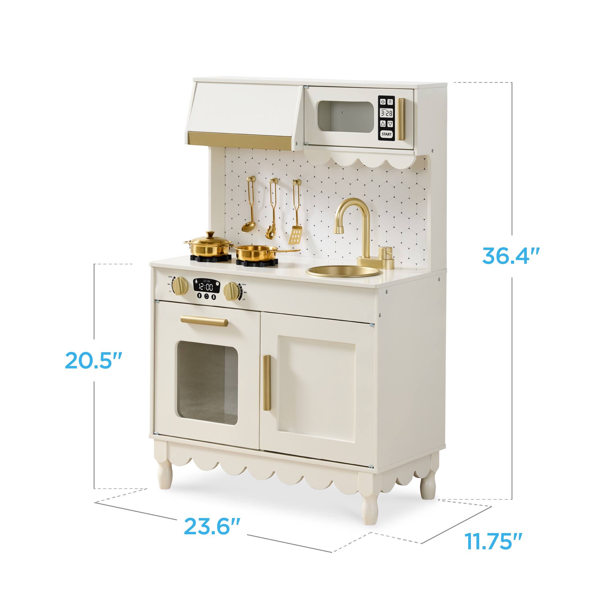 - 36.4"
- 20.5"
- 23.6"
- 11.75"
