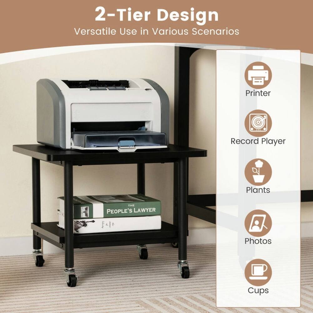 2-Tier Design  
Versatile Use in Various Scenarios  

Printer  
Record Player  
Plants  
Photos  
Cups