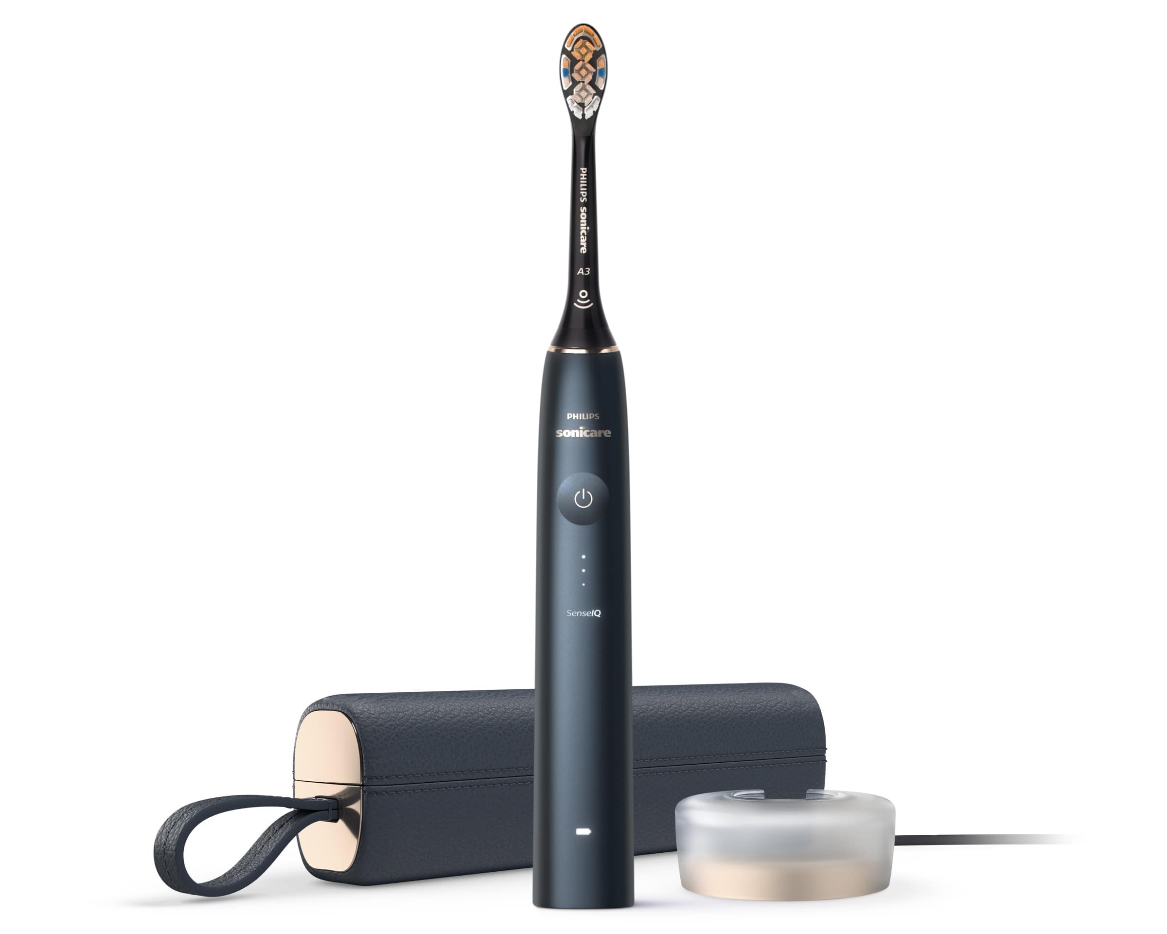 Alt View Zoom 28. Philips Sonicare - 9900 Prestige Rechargeable Electric Toothbrush with SenseIQ - Midnight.