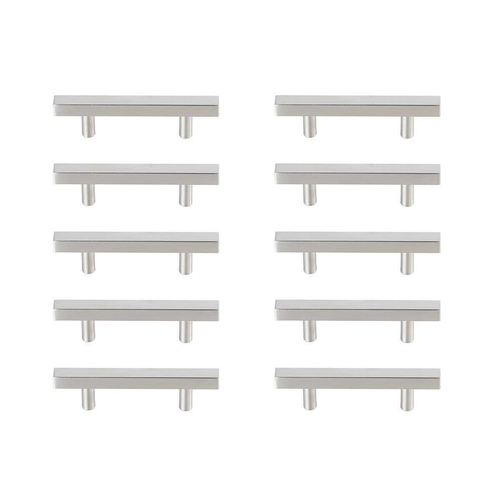 Alt View 2. Elegant Decor - Dior 3" Center to Center Brushed Nickel Bar Pull Multipack (set of 10) - Brushed Nickel.