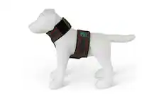 Front. Assisi - Calmer Canine Convenience Vest Only - Medium - Black.