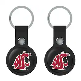 Keyscaper - Washington State Cougars Two-Pack AirTag Holders - No Size - Black