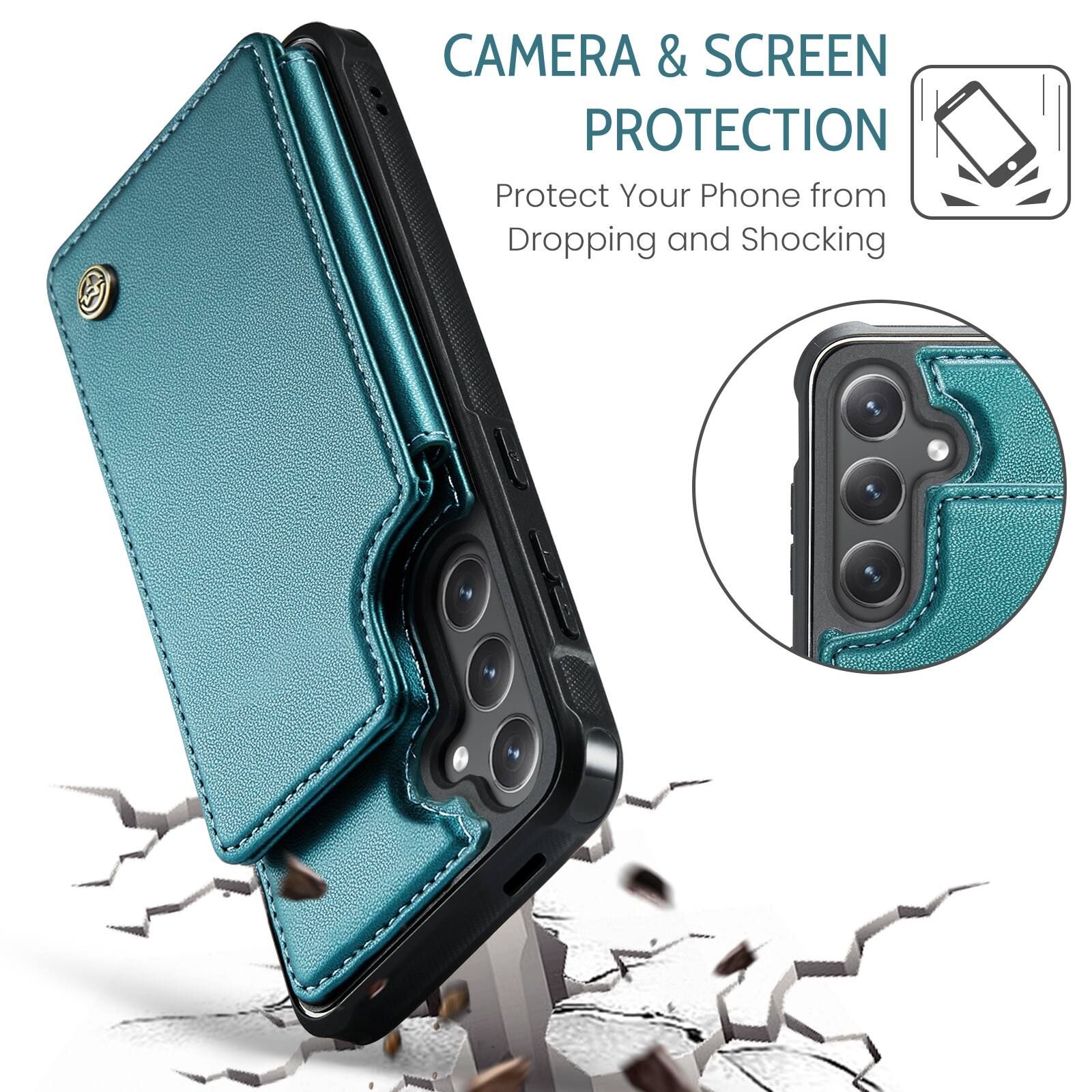 3 CAMERA & SCREEN PROTECTION  
Protect Your Phone from Dropping and Shocking