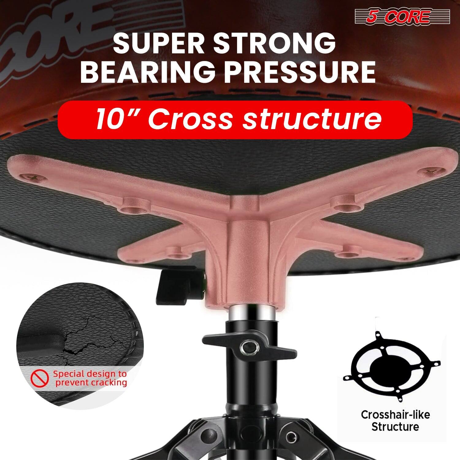 5 CORE  
SUPER STRONG BEARING PRESSURE  
10" Cross structure  

Special design to prevent cracking  
Crosshair-like Structure