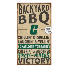 Jardine - Charlotte 49ers 11'' x 20'' Indoor/Outdoor BBQ Sign - Brown