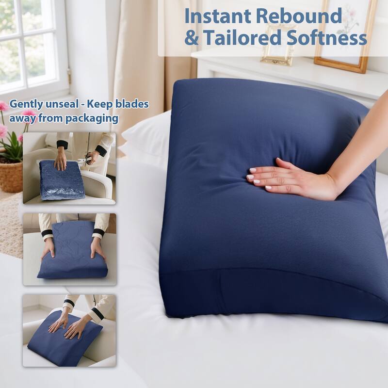 wowmax Back Pillow for Sitting in Bed, Back Support Pillow for