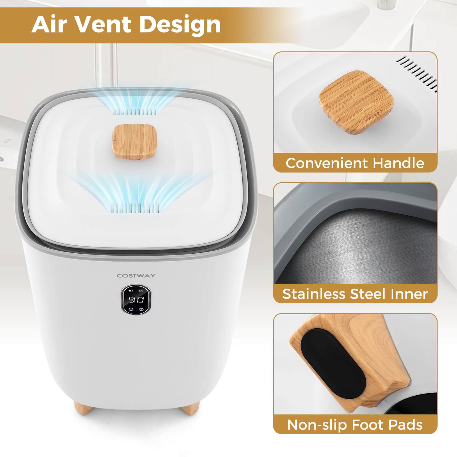 Air Vent Design  
Convenient Handle  
Stainless Steel Inner  
Non-slip Foot Pads