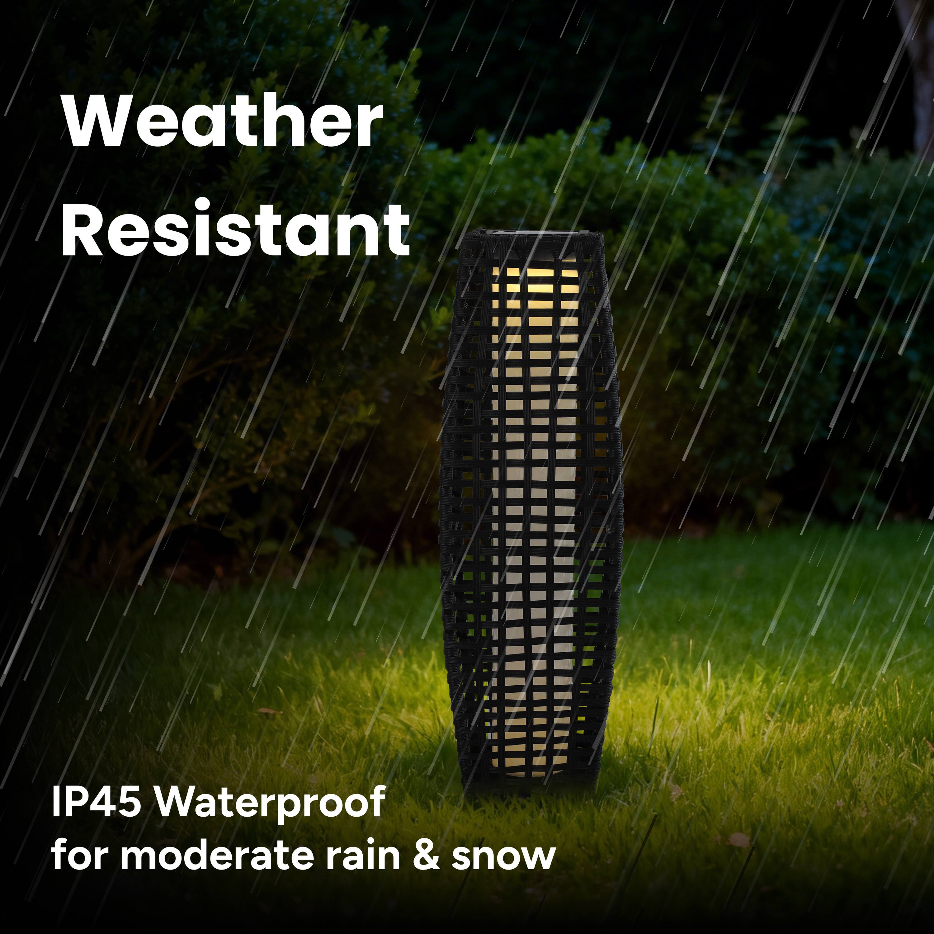 Weather Resistant  
IP45 Waterproof for moderate rain & snow