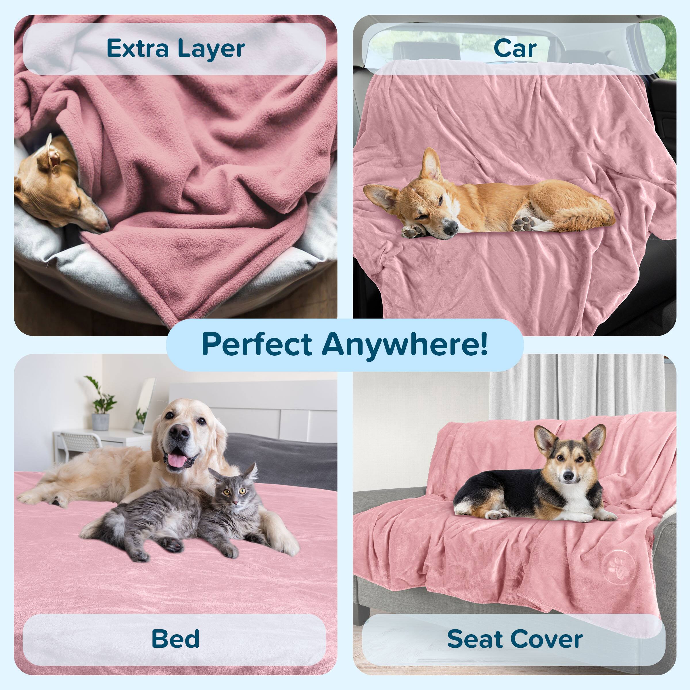 Extra Layer  
Car  
Perfect Anywhere!  
Bed  
Seat Cover