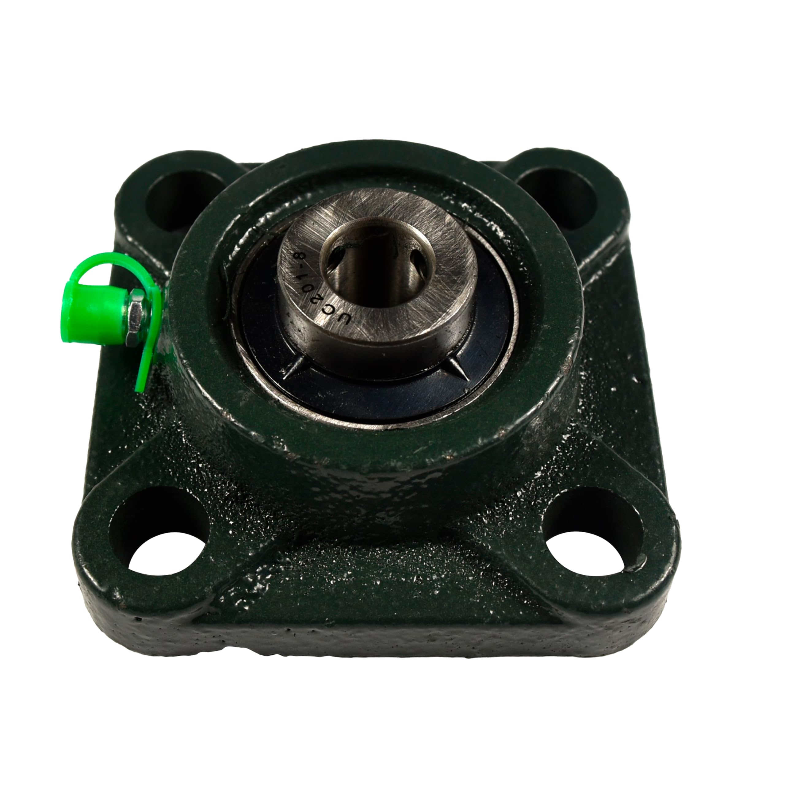 Angle. HQRP - UCF201-8 Pillow Block Bearing 2-Pack, 1/2 in Bore, 4-Bolt Flange, Self-Aligning Square Housing.