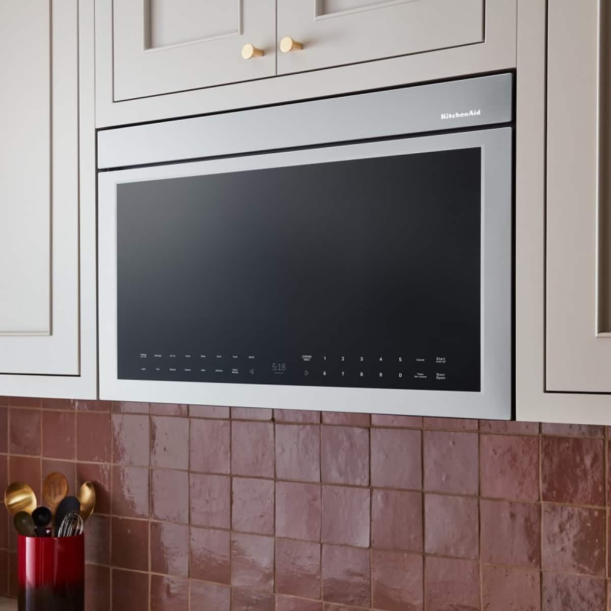 KitchenAid KitchenAid - 1.1 Cu. Ft. Convection Flush Built-In Over-the-Range Microwave with Air Fry Mode - Stainless Steel 7