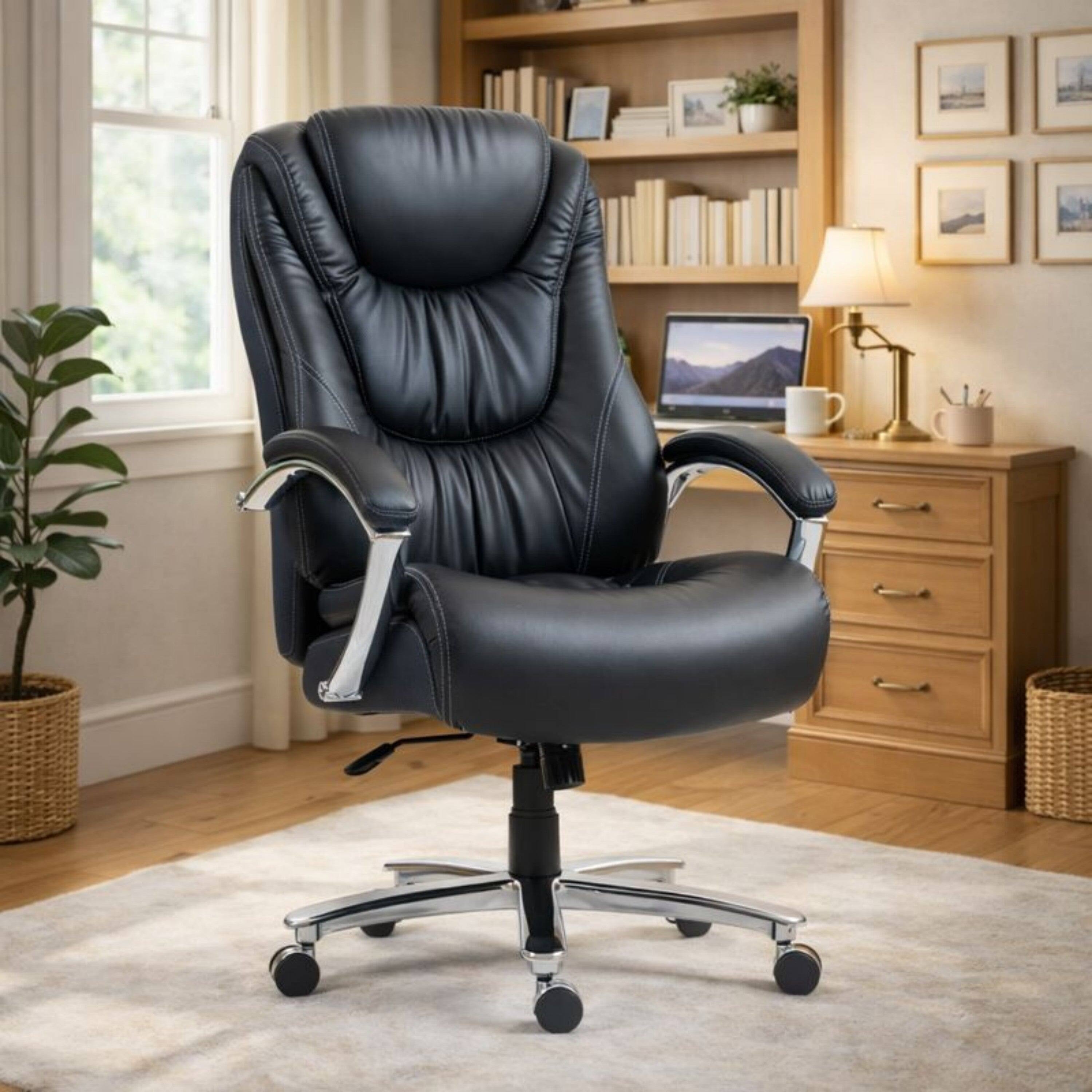 Alt View 1. Boyel Living - High Back Adjustable Ergonomic Office Chair Black - Black.