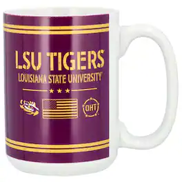 Indigo Falls - LSU Tigers 15oz. OHT Military Appreciation Mug - Multicolor