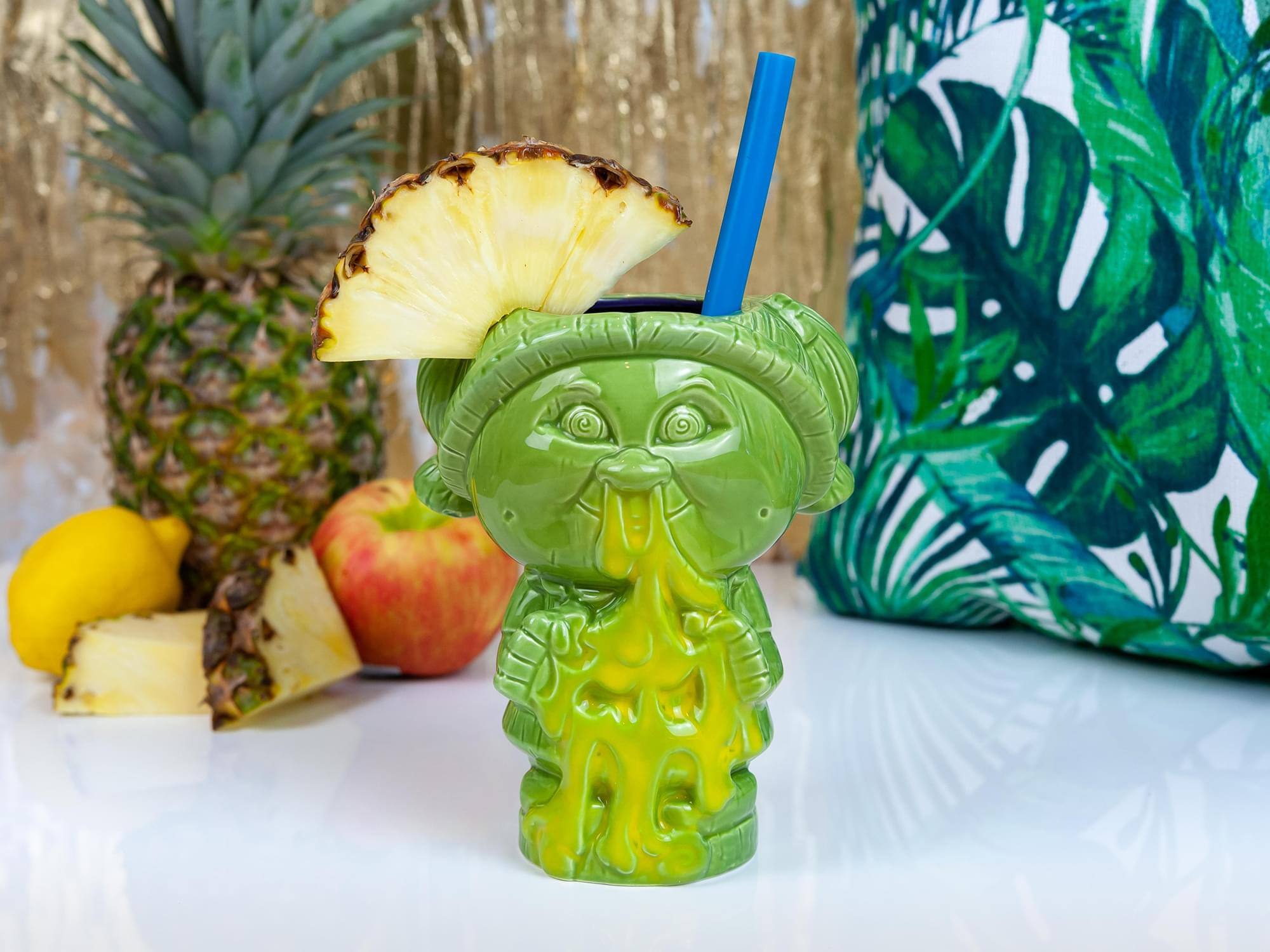 Alt View 3. ThinkGeek - Geeki Tikis Garbage Pail Kids Leaky Lindsay Mug | Ceramic Tiki Cup | 24 Ounces - Green.
