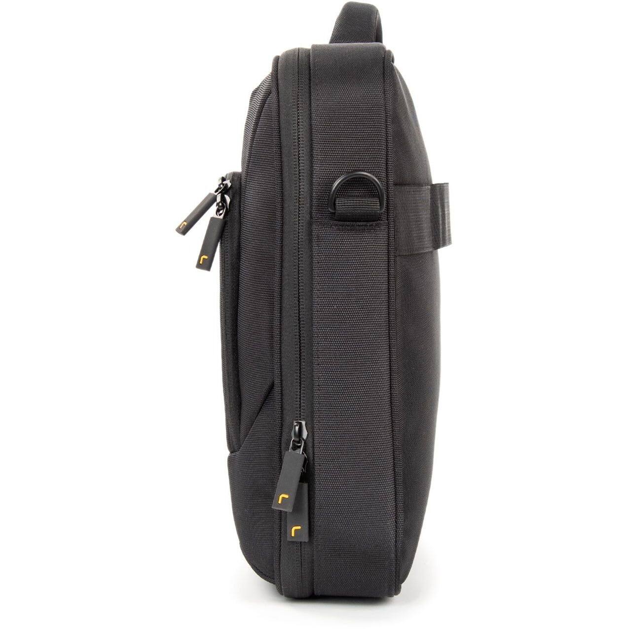 Alt View 2. Rocstor - Rocstor Premium 13" & 14" Professional Toploading Universal Briefcase Laptop Case - Weather & Water Resistant - RFID - Black.