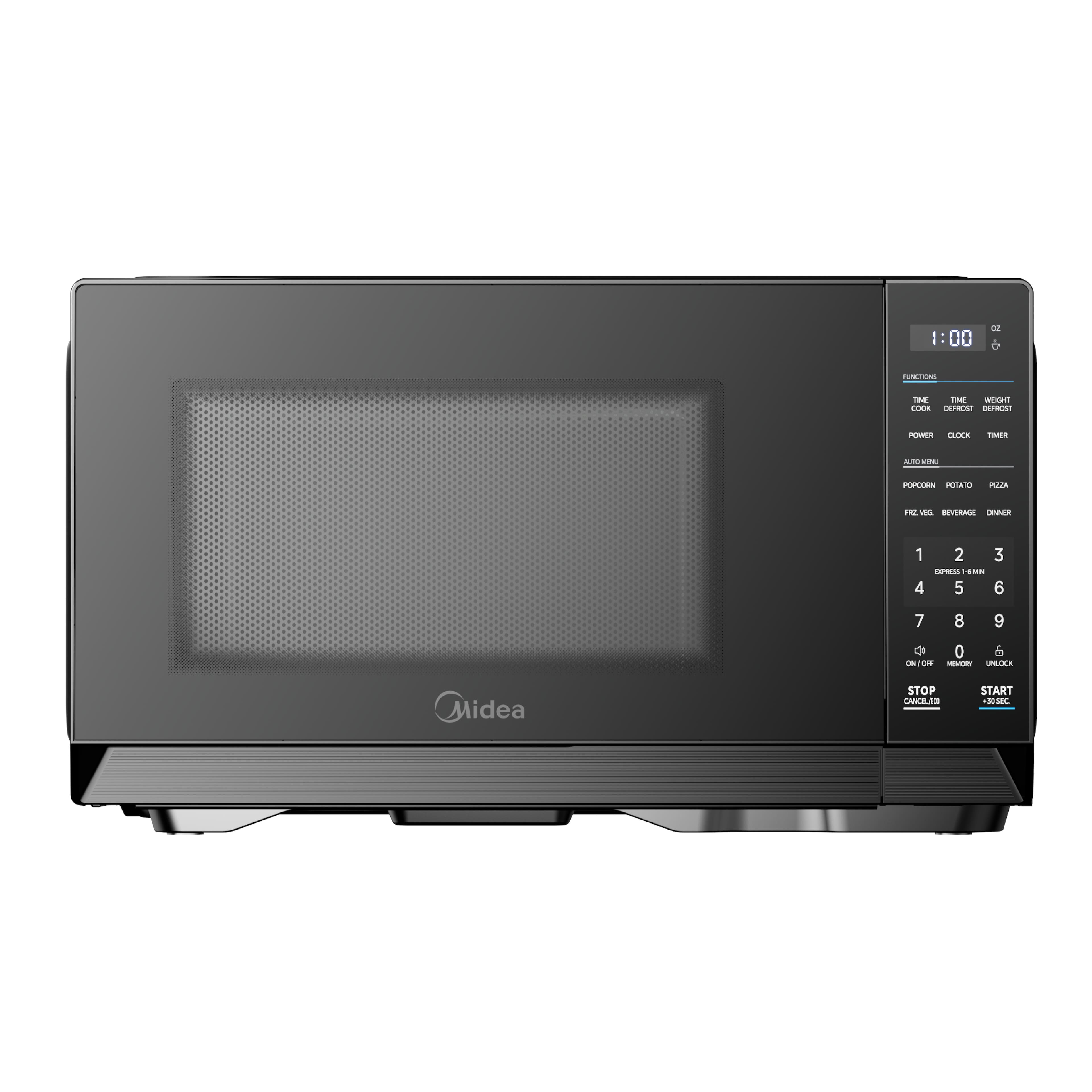 Midea - 0.7 Cu. Ft. Countertop Microwave Oven, Small Microwave for Dorm, Office, Apartment - Black