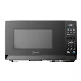 Midea - 0.7 Cu. Ft. Countertop Microwave Oven, Small Microwave for Dorm, Office, Apartment - Black