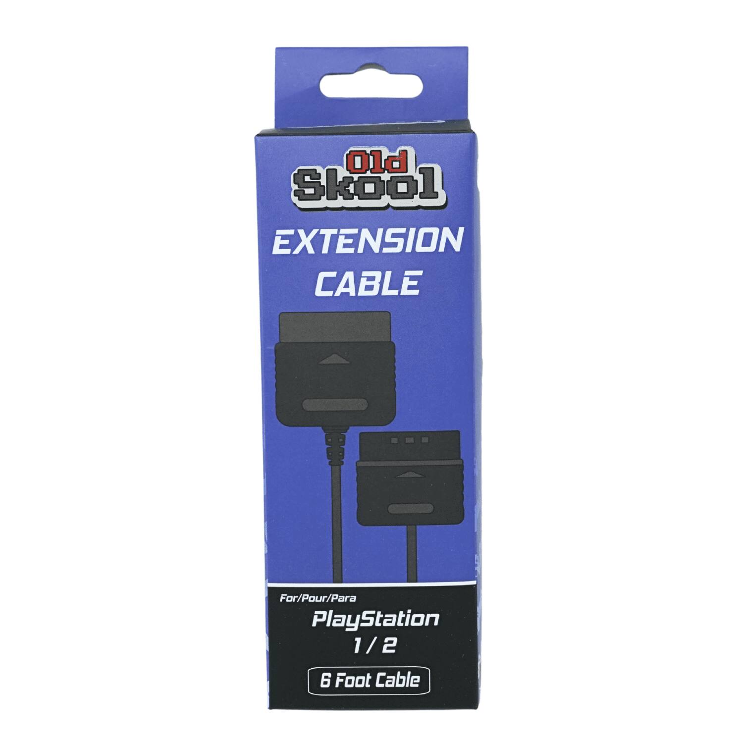 Old Skool EXTENSION CABLE  
For/Pour/Para PlayStation 1/2  
6 Foot Cable