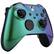 Left. Custom Controllerzz - Custom Elite Series 2 Wireless Controller for Xbox Series X, Xbox Series S, Xbox One - Green & Purple Chameleon.