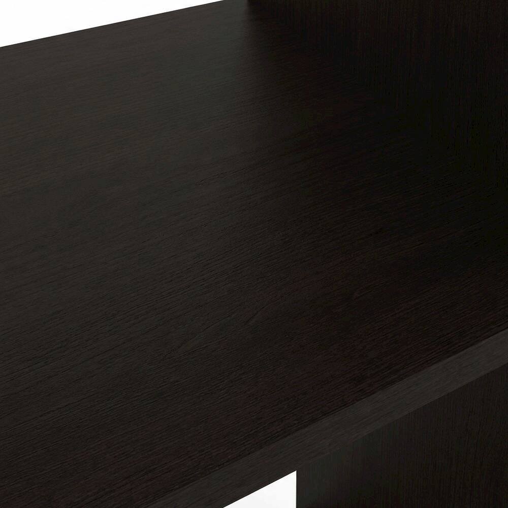 Alt View 1. FurniFact - Wooden bookcase with modern design for living room storage - Dark Oak.
