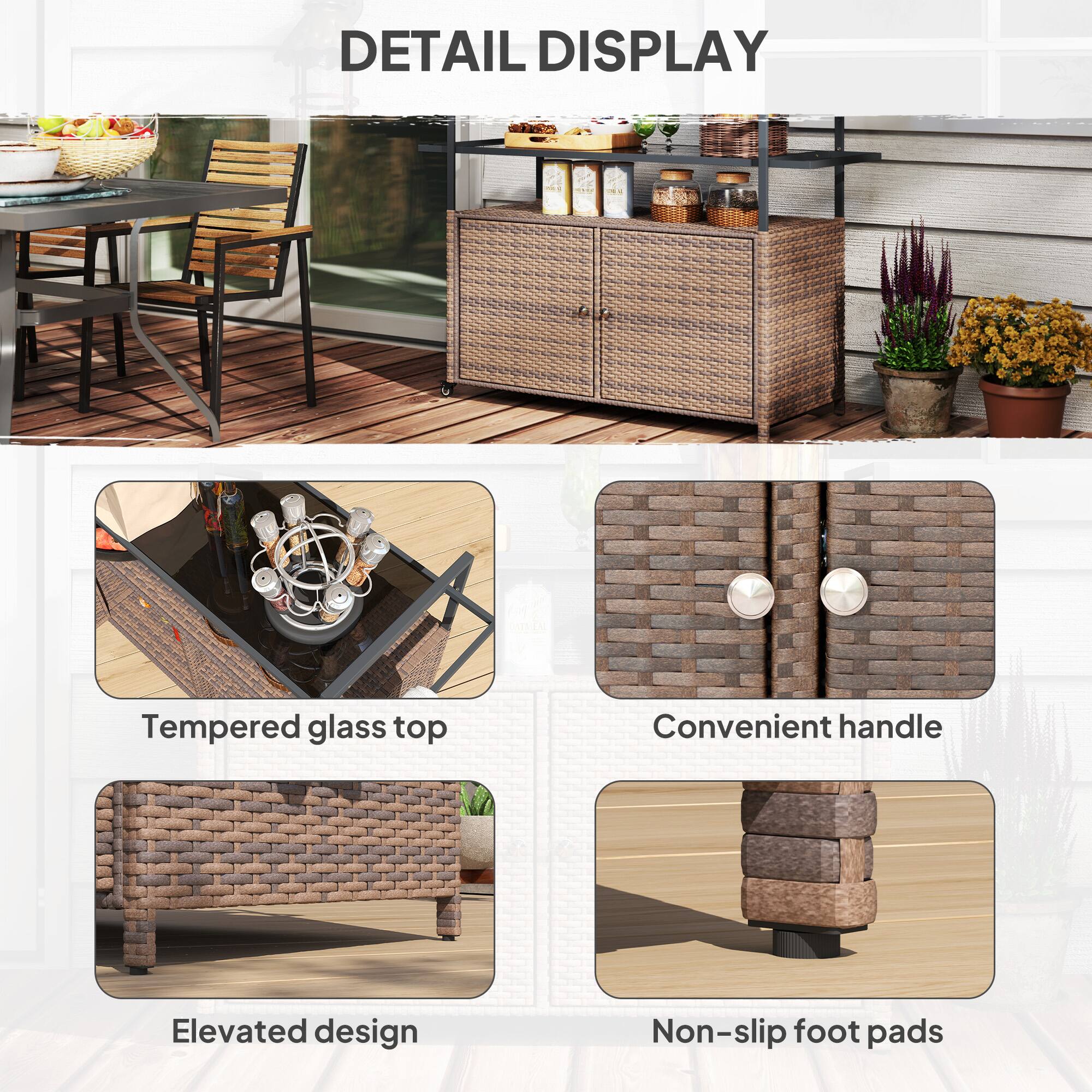 DETAIL DISPLAY

Tempered glass top
Convenient handle
Elevated design
Non-slip foot pads