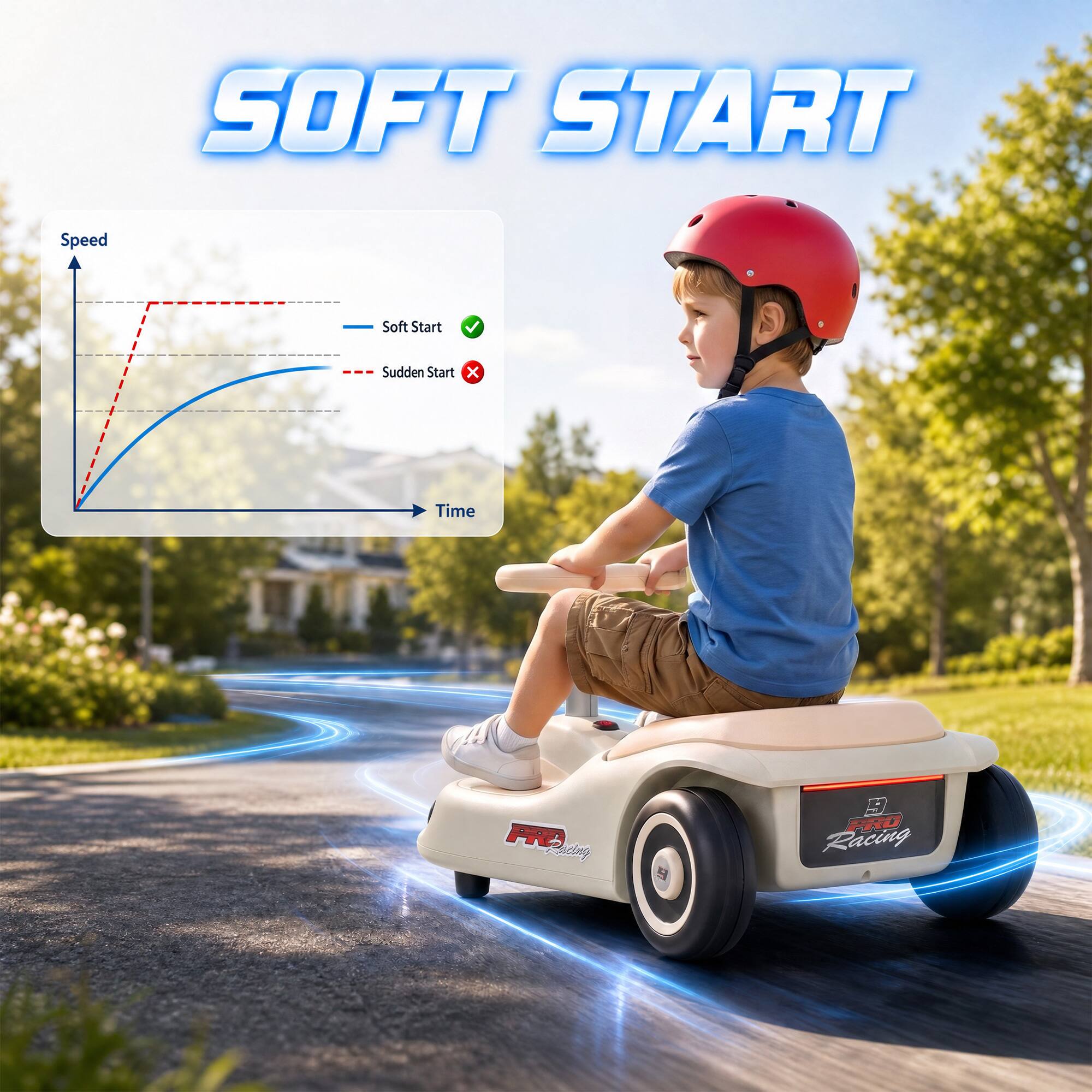 SOFT START

Speed
Soft Start
Sudden Start X
Time

PRB Racing