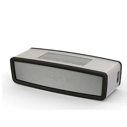 Front. Kitcheniva - Silicone Carry Case Bag Travel Box For BOSE SoundLink Mini Bluetooth Speaker Black.