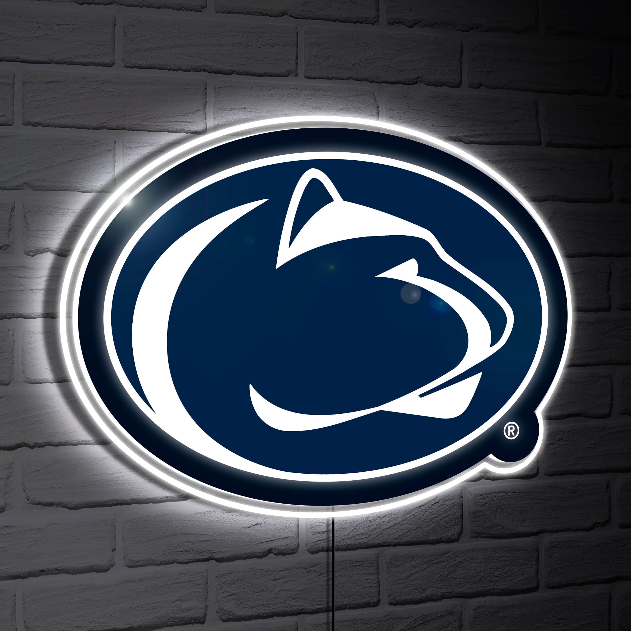 Evergreen Enterprises - Penn State Nittany Lions LED Team Logo Shaped Lighted Wall Sign - Multicolor