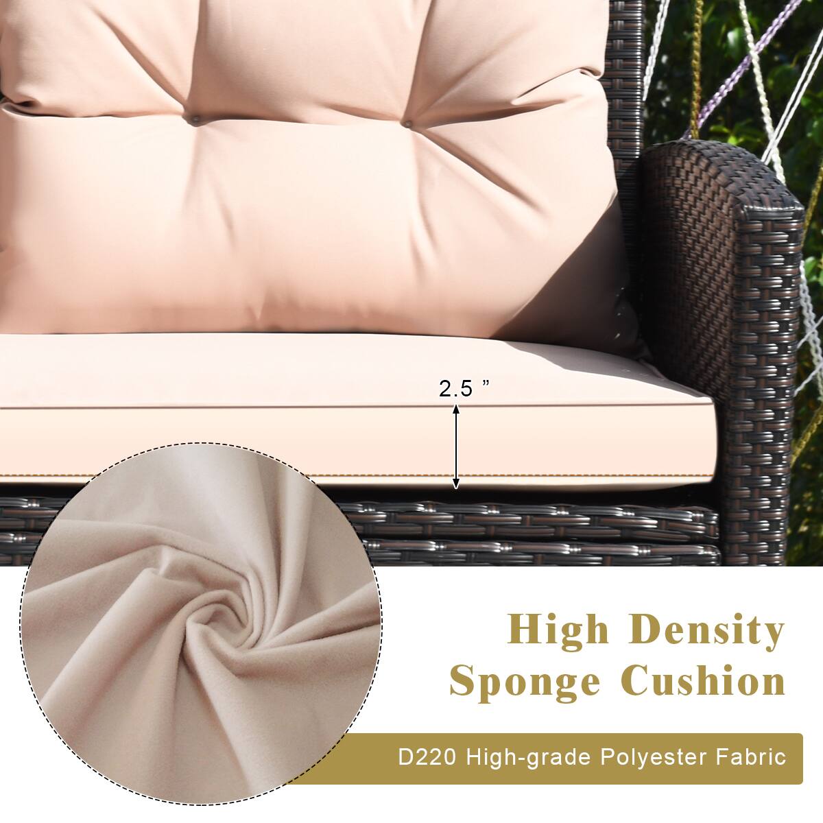 11. High Density Sponge Cushion
2. D220 High-grade Polyester Fabric