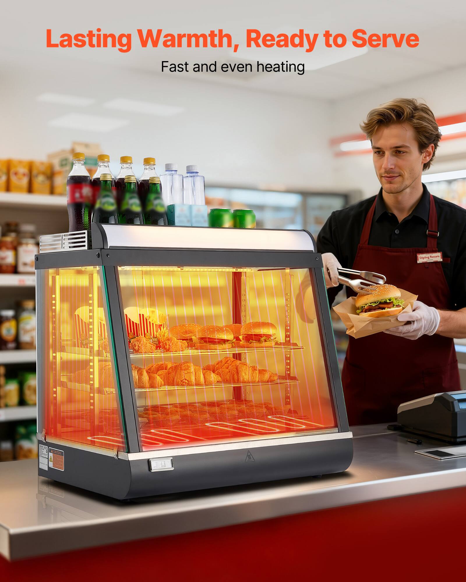 Lasting Warmth, Ready to Serve  
Fast and even heating