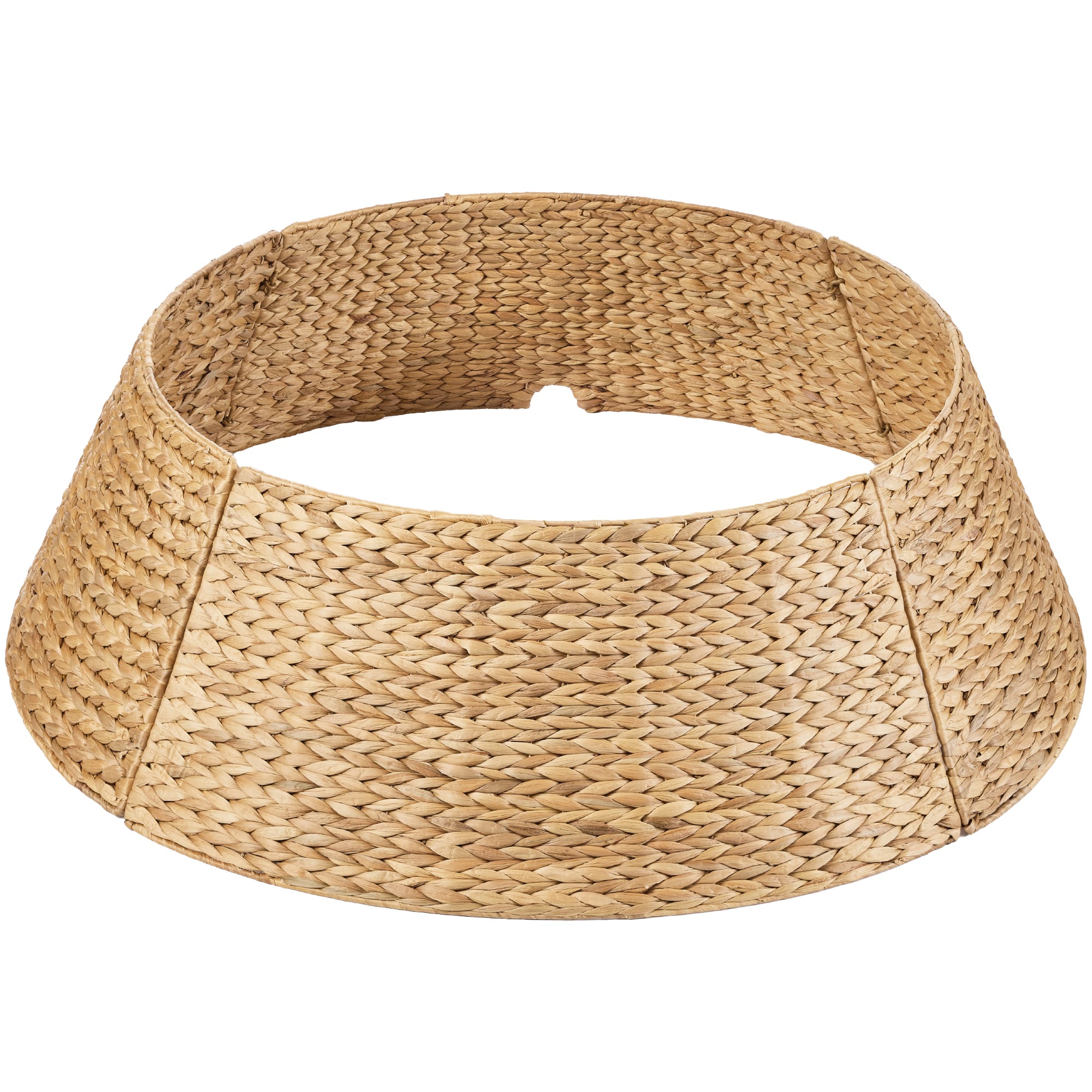 Best Choice Products - 42in Woven Hyacinth Christmas Tree Collar, Tree Skirt Accessory w/ Cord Cut-Out - Natural - Natural – Classic Weave