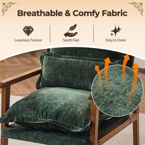 Breathable & Comfy Fabric  
Luxurious Texture  
Sooth Feel  
Easy to Clean