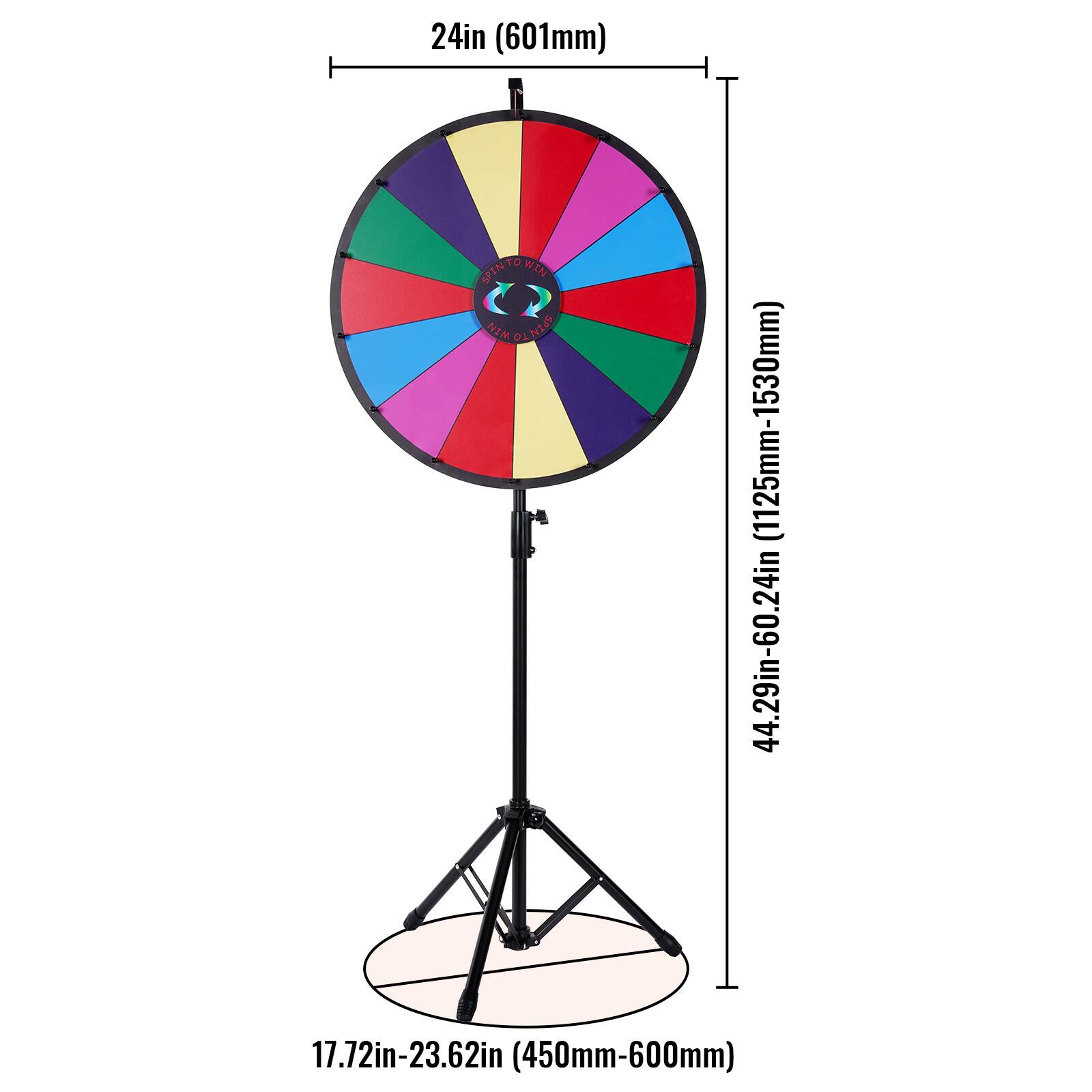 24in (601mm)  
44.29in-60.24in (1125mm-1530mm)  
17.72in-23.62in (450mm-600mm)