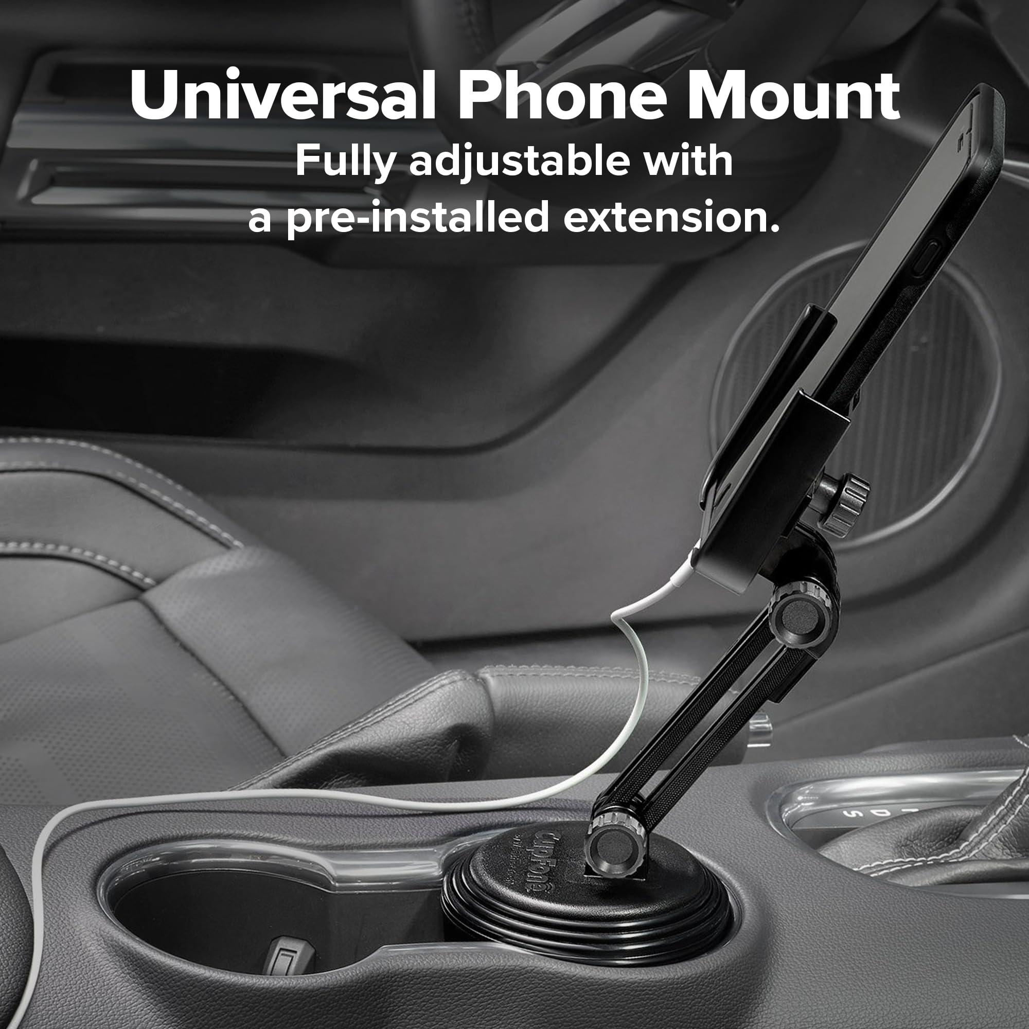 Universal Phone Mount  
Fully adjustable with a pre-installed extension.
