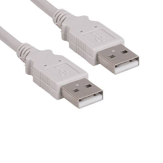Angle. Cables Direct Online - USB 2.0 A-Male to A-Male Cable – 6ft, High-Speed Data Transfer/Charging Cord - White.