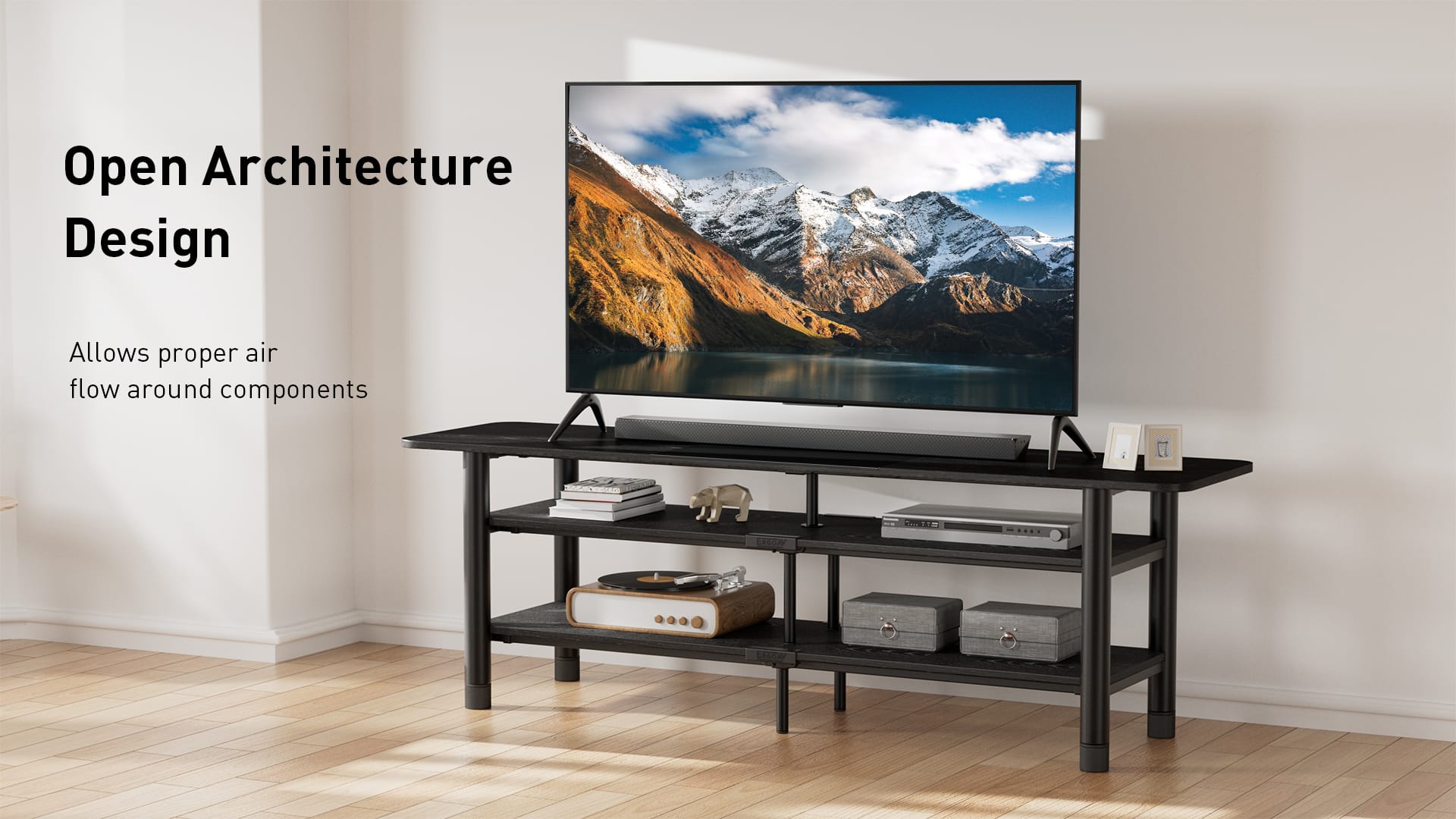 Open Architecture Design, Allows proper air flow around components