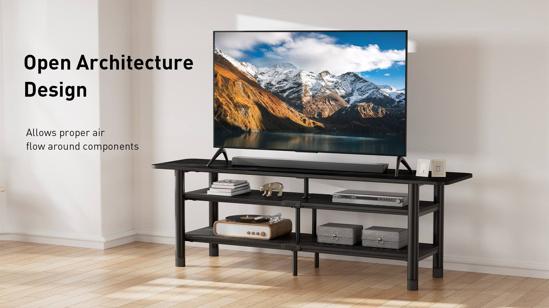 Open Architecture Design, Allows proper air flow around components