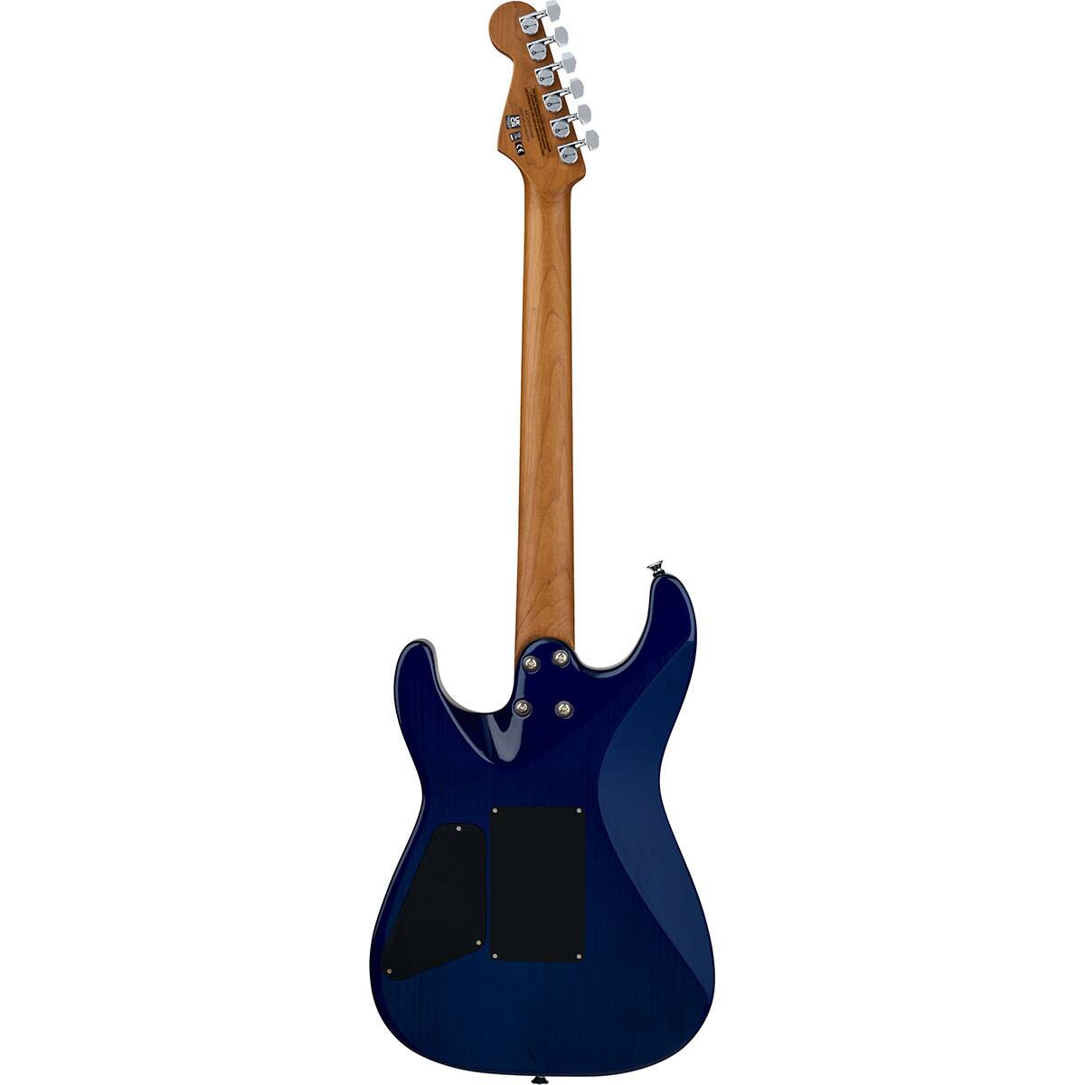 Alt View 1. Charvel - Charvel Pro-Mod Plus Series San Dimas Style 1 HH FR CM Electric Guitar, Chlorine Burst.