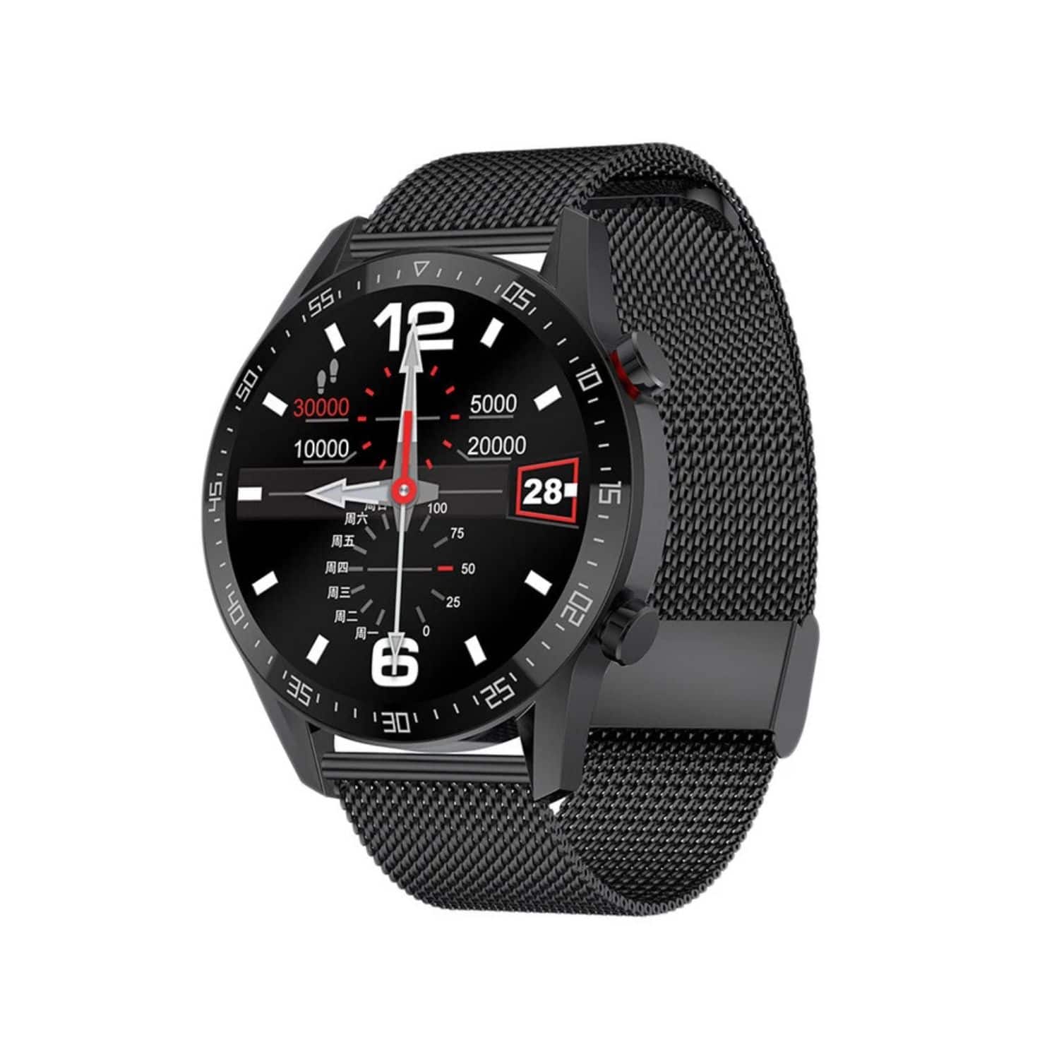 Stock Preferred - SK7/GT2 Smart Watch – 1.3" HD Touch Screen, Bluetooth Calling, Waterproof Fitness Tracker with Steel & Silicone Bands - Black - (2022)