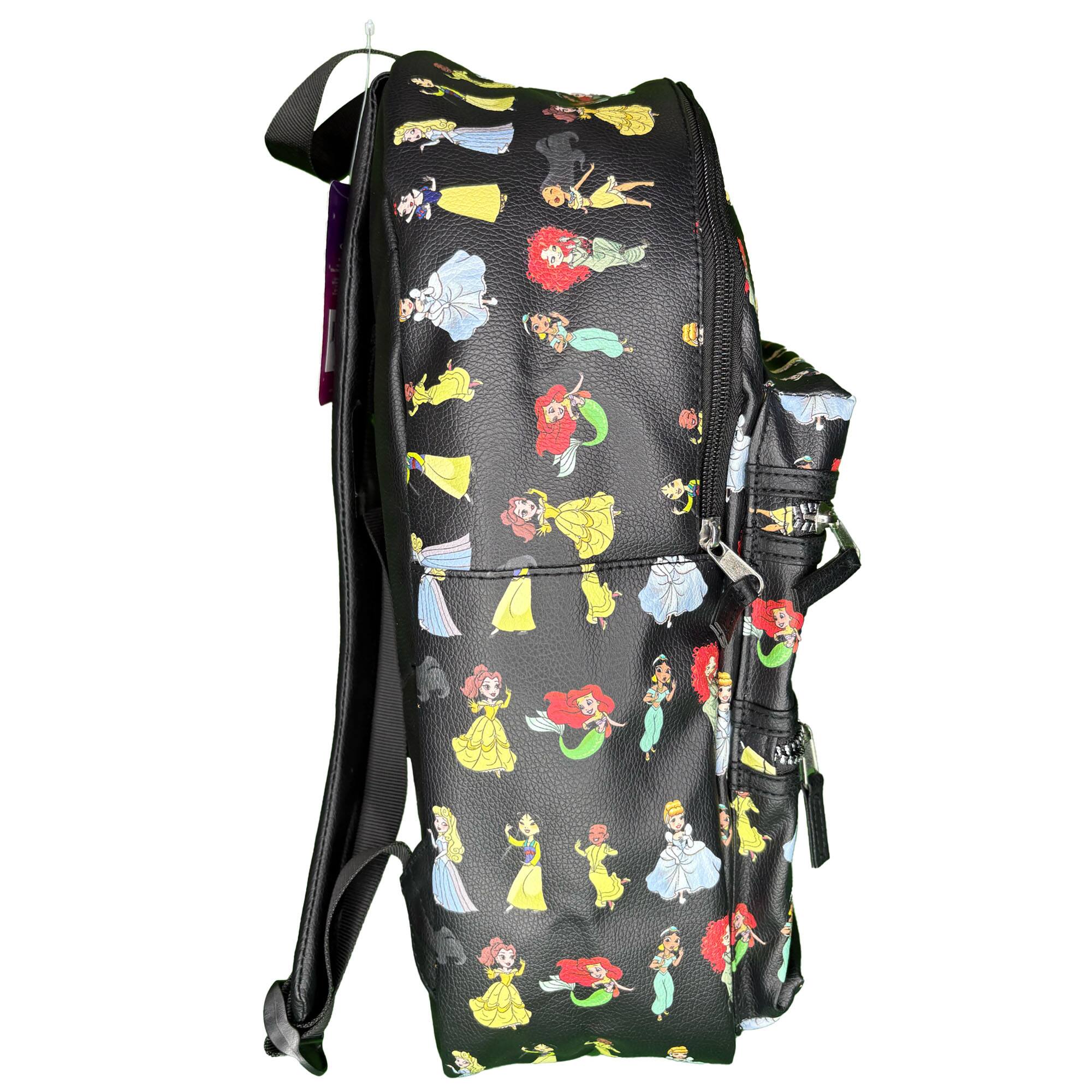 Alt View 2. UPD - Disney Princess 16" PU Leather Deluxe Backpack Magical Style & Everyday Function - Multicolored.