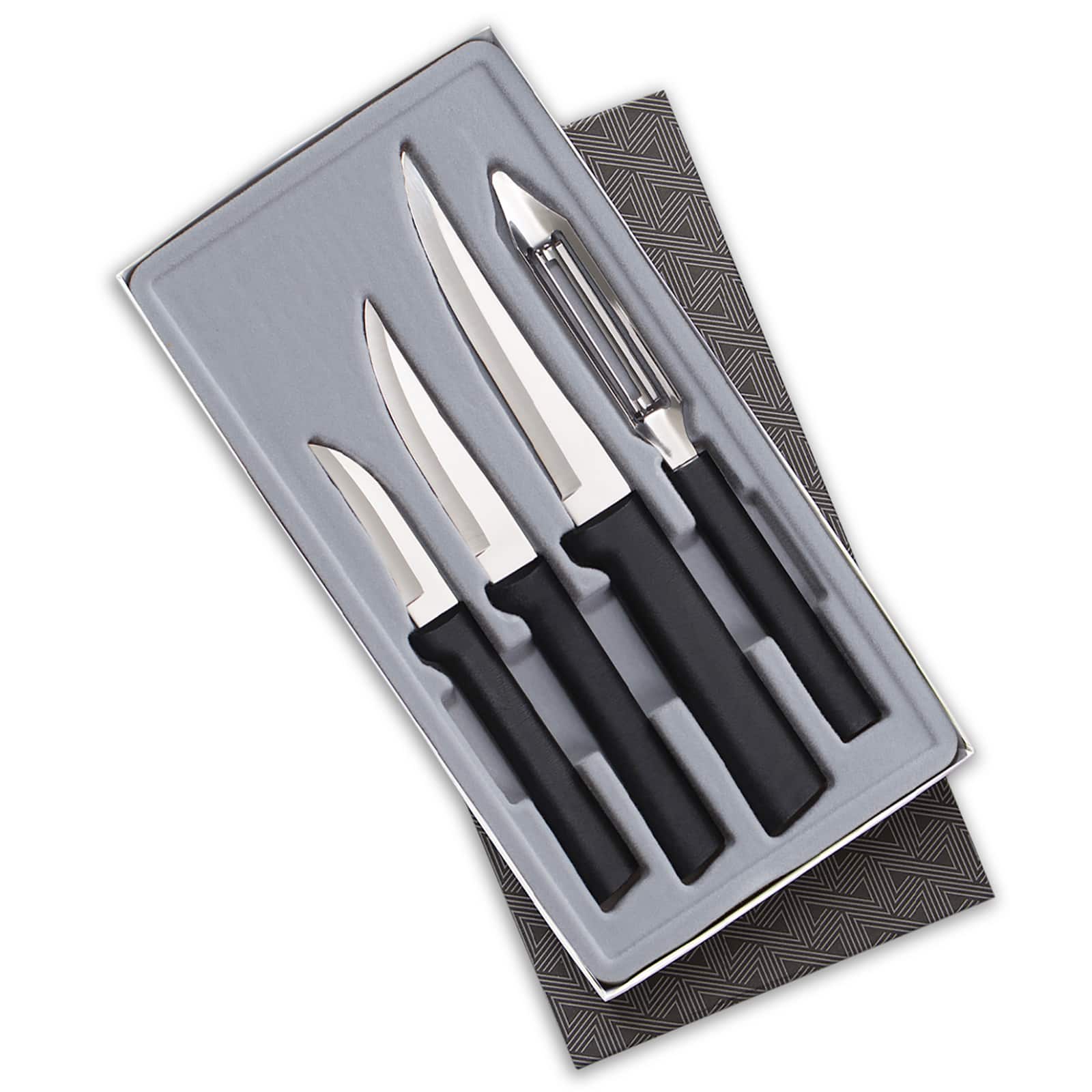 Rada - 4-Piece Meal Prep Knife Set in Gift Box, Handles - Black price history on PriceWatchPro