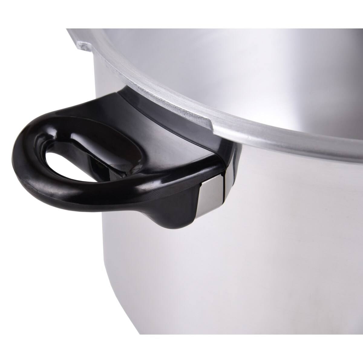 Alt View 1. J&V TEXTILES - Aluminum Pressure Cooker - Silver.